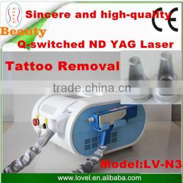 New high quality RGB Double Rod Q-switched ND YagLaser Tattoo Removal Machine