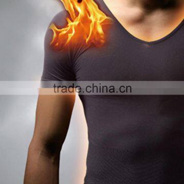 WONDQ Seamless Short Sleeve Thermal Mens Compression Tank Top Y71