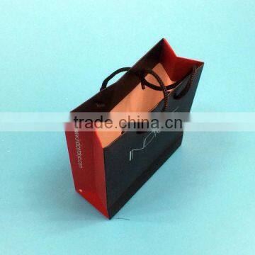 custom pop up paper bag printing with good quality cottom rope handle