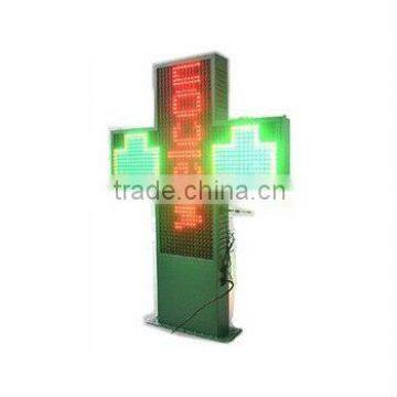 Wireless RF Communication Text, Time,date, Temperature LED Cross Pharmacy Sign photo-4