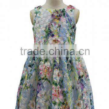 BLUE SPRING FLORAL TEA DRESS