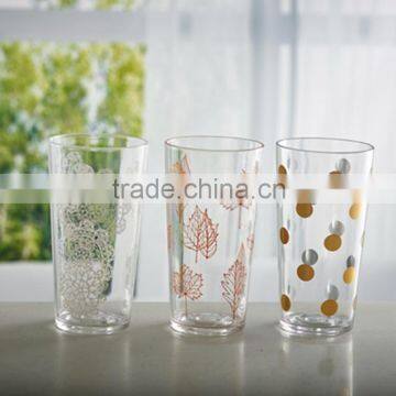 painting BPA free arylicl/ps drink cup,water cup,beer cup,promotional cup