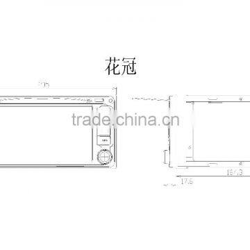 2DIN Universal 6.2'' Inch Screen Car Audio for Toyota With Gps photo-3