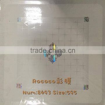 CLASSICAL ELEGANT PRINTING PVC WALL PANELS PLASTIC CEILING 60*60 CM VARIETY BEDROOM DECORATION PVC WALL SHEET PANELS photo-3