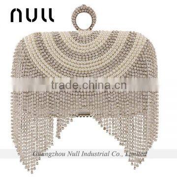 Rhinestone and Pearl Clutch Bag for Wedding