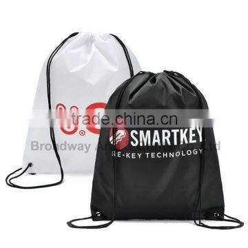 High quality custom 210D polyester drawstring bag