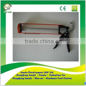 Skeleton type glue caulking gun