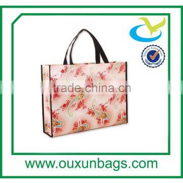 Laminated polypropylene bag, fashion pp bag, eco reusable of pp woven material