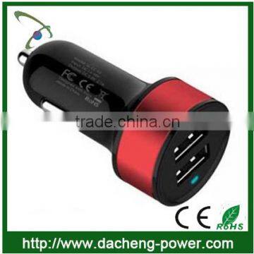 Promotional mini dual usb car charger for Iphone4/5/6