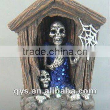 Halloween Zombie Decoration with Cabin Shape