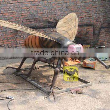 Cute bee fiberglass animal in outdoor exhibition