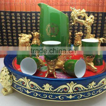 [Factory Direct Sales]Twelve Animal Zodiac Green Color Ceramic Wine Cup photo-6