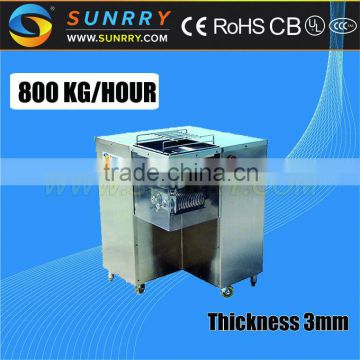 Eectric meat cutter thickness 3mm chicken meat cutter production 800 Kg/Hour meat slicer cutter for CE (SY-MC800S SUNRRY)                        
                                                Quality Choice