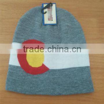 Popular Fashion Stripe Winter Knitted Hat Beanie Cap