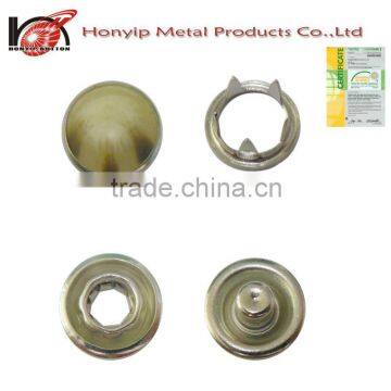 10MM Brass Prong Snap Button,12.5mm Metal Prong Snap Button Nickel Free Ffor Bags/garments