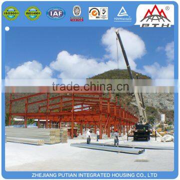 Well selling products PVC floor steel structure building