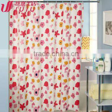 bright color polyester shower curtains