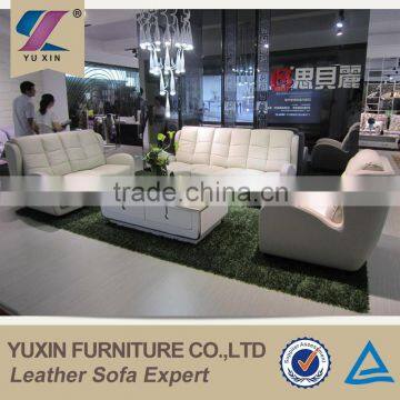 1+2+3 Home Reclining Leather Sofa Set/white Leather Sectional Sofa/italian Leather Sofa photo-2