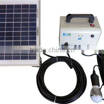 10W Panel solar home system kit with 7Ah battery/3pcs 2W LED bulb/USB cable