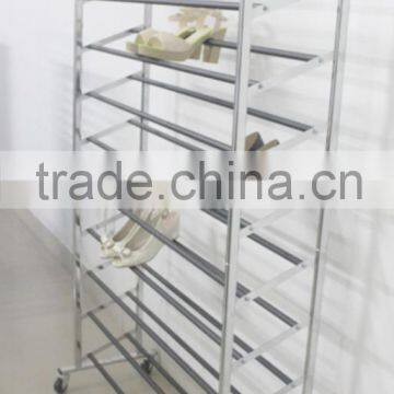 Customized Shoes Display Rack Shoes Tower With Wheels Most Popular photo-2