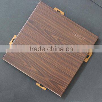 Deep Wood Grain Aluminum Decorative Ceiling Panel Aluminum Solid Wall Panel