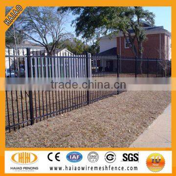 Black powder coated commercial fence ( high quality )