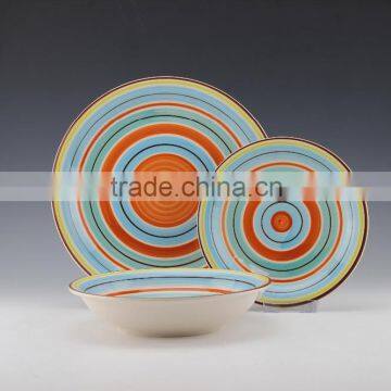 12pc/18pc Stoneware Hand Painted Dinnerset Service for 4/ AB Grade/2016 Popular Design/Italy