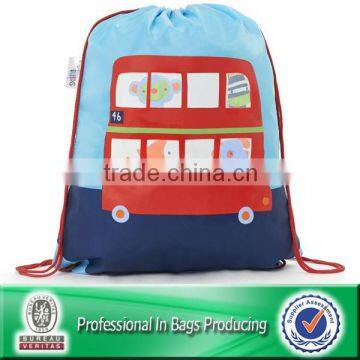 Lead-free 100% Recycled 210D polyester gym drawstring bag