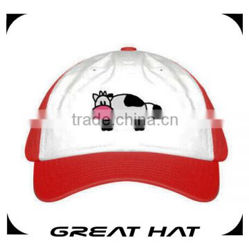 Lovely cotton Red baby baseball cap with custom logo