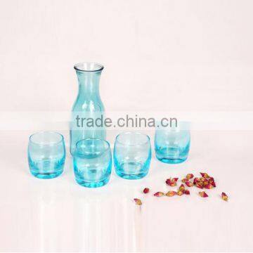 new design beautiful drinking glass set of 5