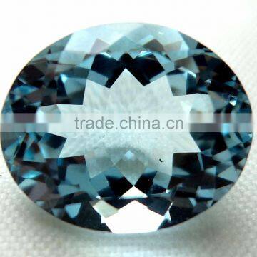 Natural Faceted Aquamarine Oval Loose Gemstone Rings Jewelry Gemstone