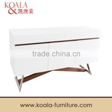 Modern High Glossy White Wooden Dining Cabinet Buffet D285# photo-3