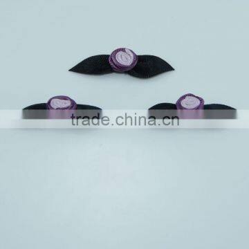 Ribbon flower black rose