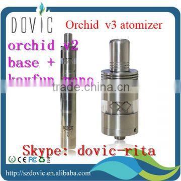 22 mm clear tube orchid v3 atomizer 4 ml capacity 1:1 clone orchid v3