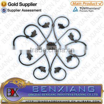 wrought iron brand BenXiang ornamental rosettes for house decoration