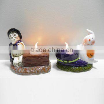 Creative ghost ceramic halloween candle holder