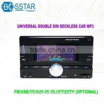 universal 2din double din car stereo cassette audio mp3 music player with bluetooth usb,sd,aux-in