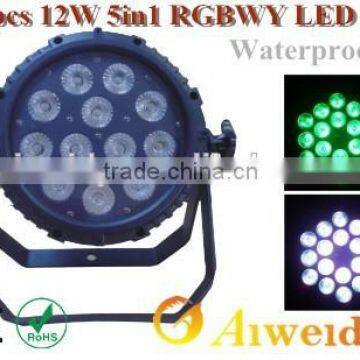 New Product 2015 Pan light waterproof 12pcs 12W 5in1 LED PAR