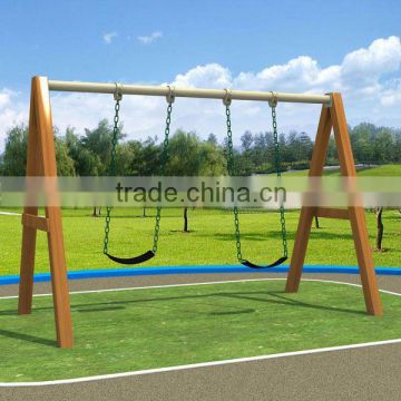 wooden swing set, 2 seats swing