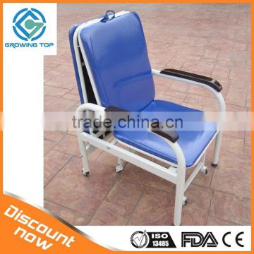 GT-3812 Full quality Hospital accompanying chair with castors and pillow