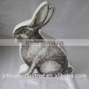 ceramic rabbit decoration
