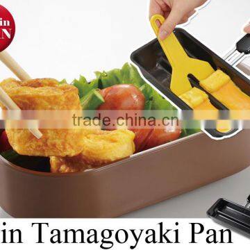 Japanese cookware tamagoyaki rolled egg omelet twin light frying pan iron pans turner set made in Japan 76594