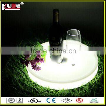 good price outdoor party plastic tray/ led glowing tray for sale