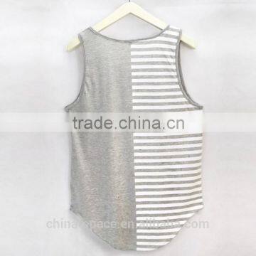 Wholesale Cotton/Spandex Custom Print Mens Tank Top Gym Boldbuilding Stringer Vest photo-4