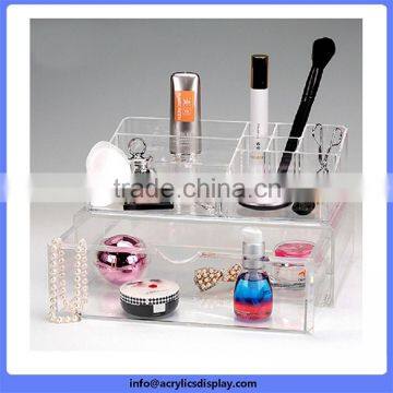 New promotional acrylic makeup organizer drawers display