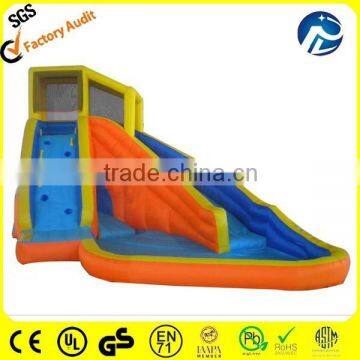 Commercial double lane kids inflatable water slide with pool for hot sale!!