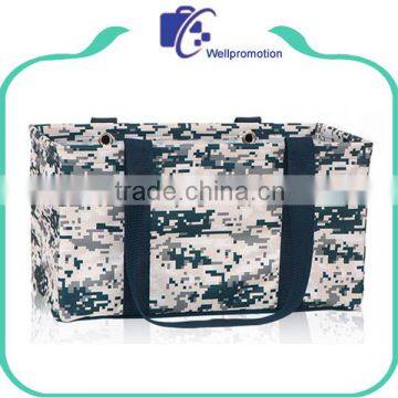 Digital camo pattern foldable multifunctional shopping beach Utility Totes