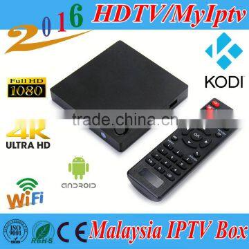 Android 4.4 IPTV Malaysia IPTV Box HD Channel 1/3/6/12 months HDTV MyIptv Malaysia iptv box free channels