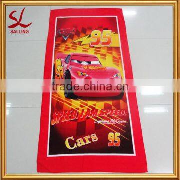 Popular Cars Photo Printed Cotton Beach Towel, Towels for Sport Fans& Swimming Bath Towel