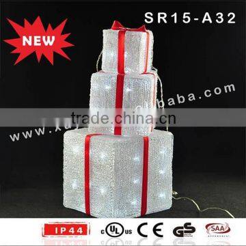 Acrylic Outdoor Lighted LED Gift Box photo-2